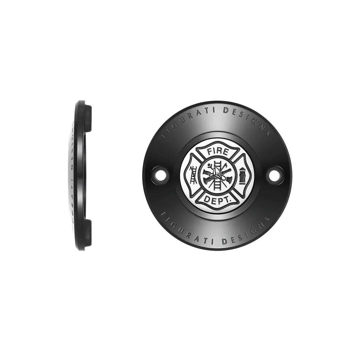 Harley-Davidson Stainless-Steel in black Maltese Cross - FIRE M8 Timing Cover - image 1
