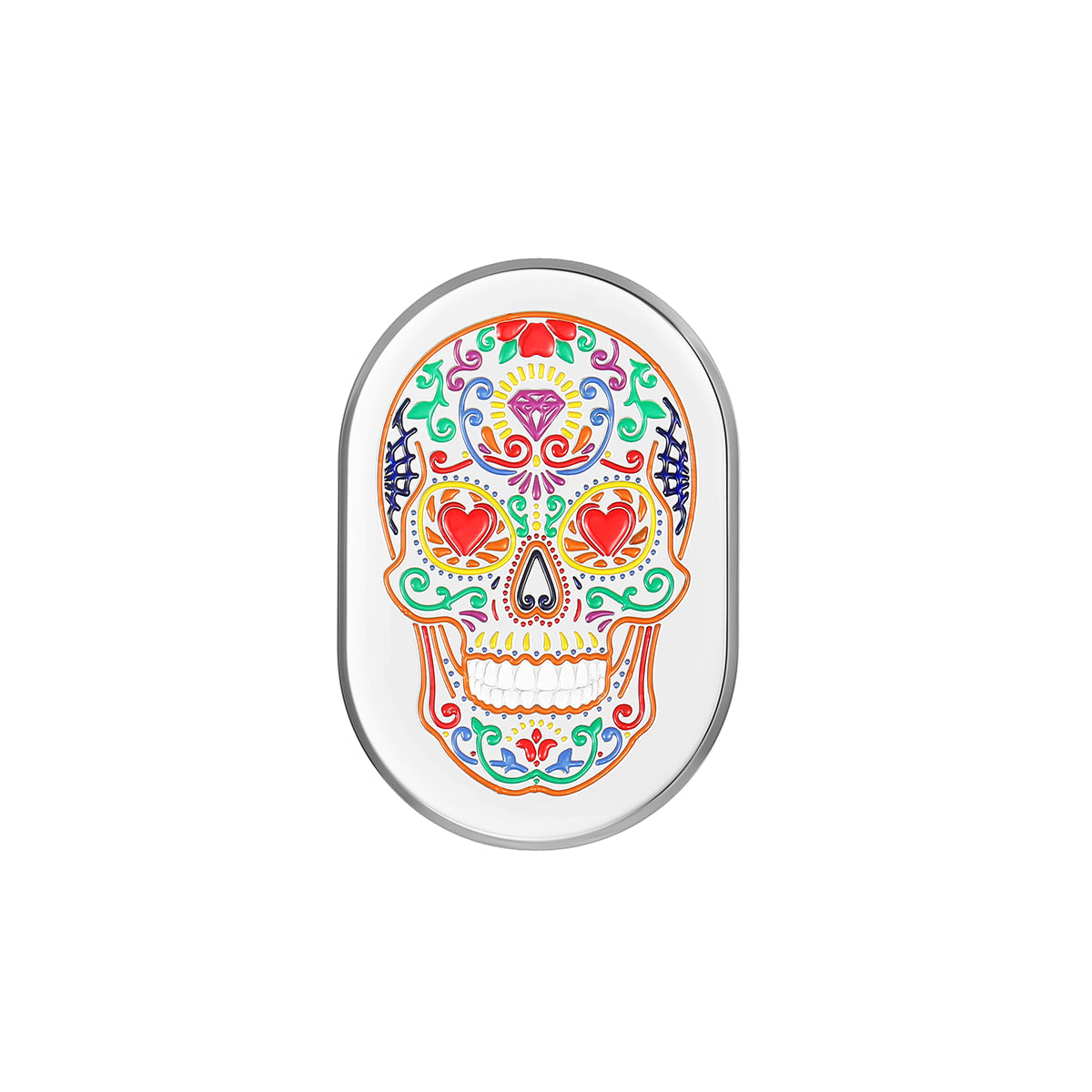 Harley-Davidson Stainless-Steel Antenna Sugar Skull Cover - Left - image 1