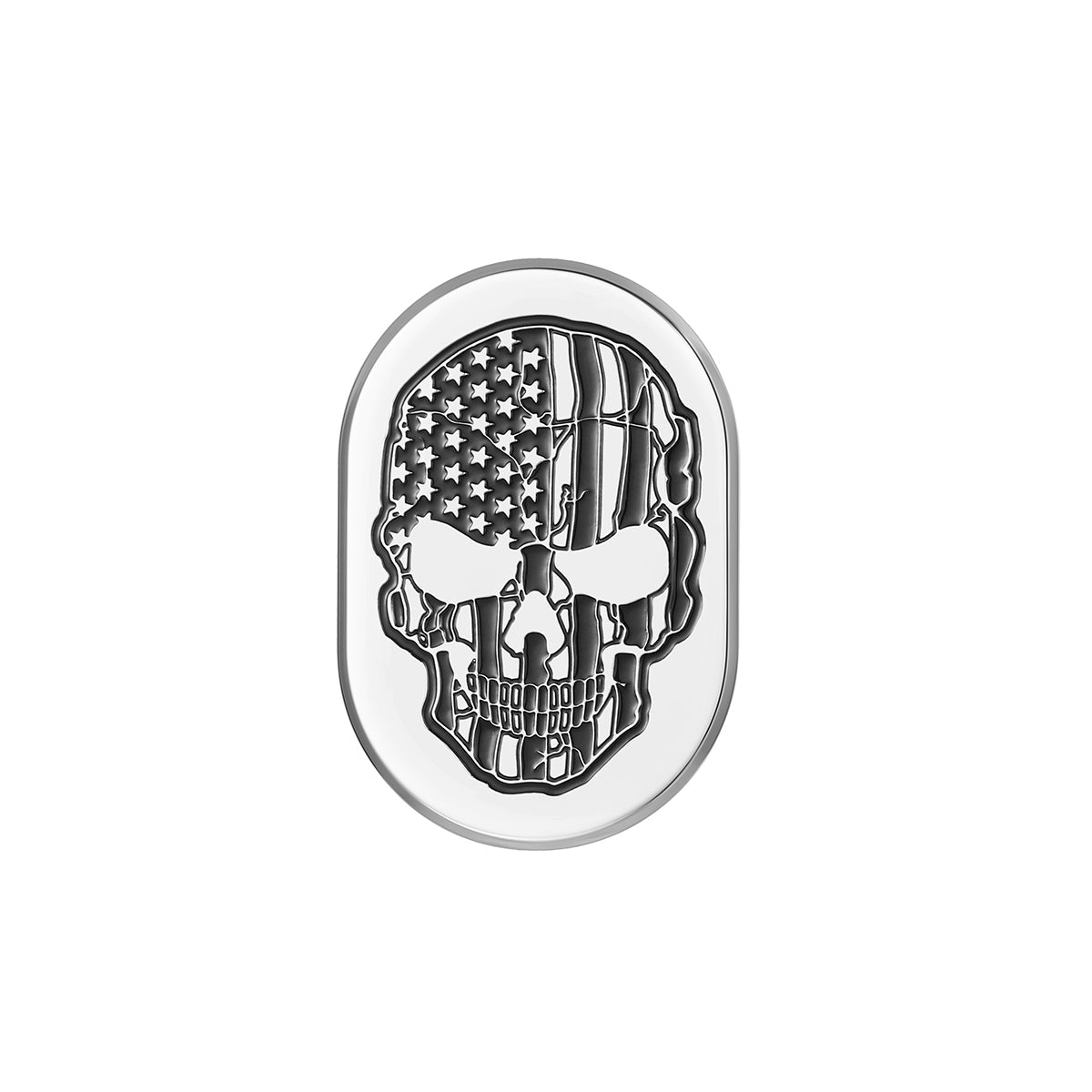 Harley-Davidson Stainless-Steel Black American Skull Antenna Cover - Right - image 1