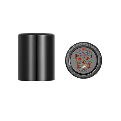 Harley-Davidson Stainless-Steel Black Sugar Skull Docking Covers - image 1