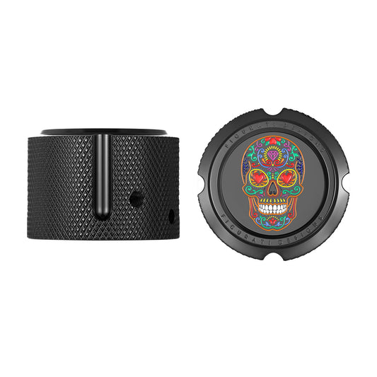 Harley-Davidson Stainless-Steel Black Sugar Skulls Front Axle Covers - image 1