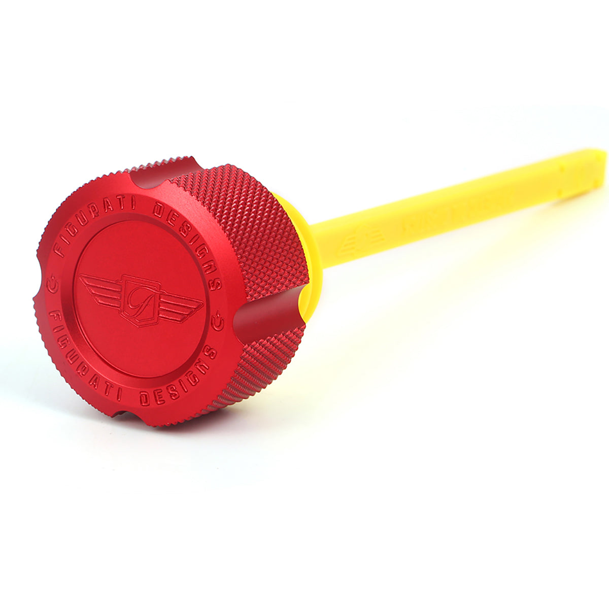 Performance Dipstick for Harley-Davidson Touring M8 (2017-2026) - Knurled Red - image 1