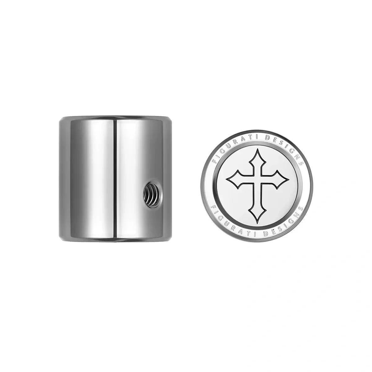 Heel Toe Shifter Cover - Stainless-Steel Cross - image 1