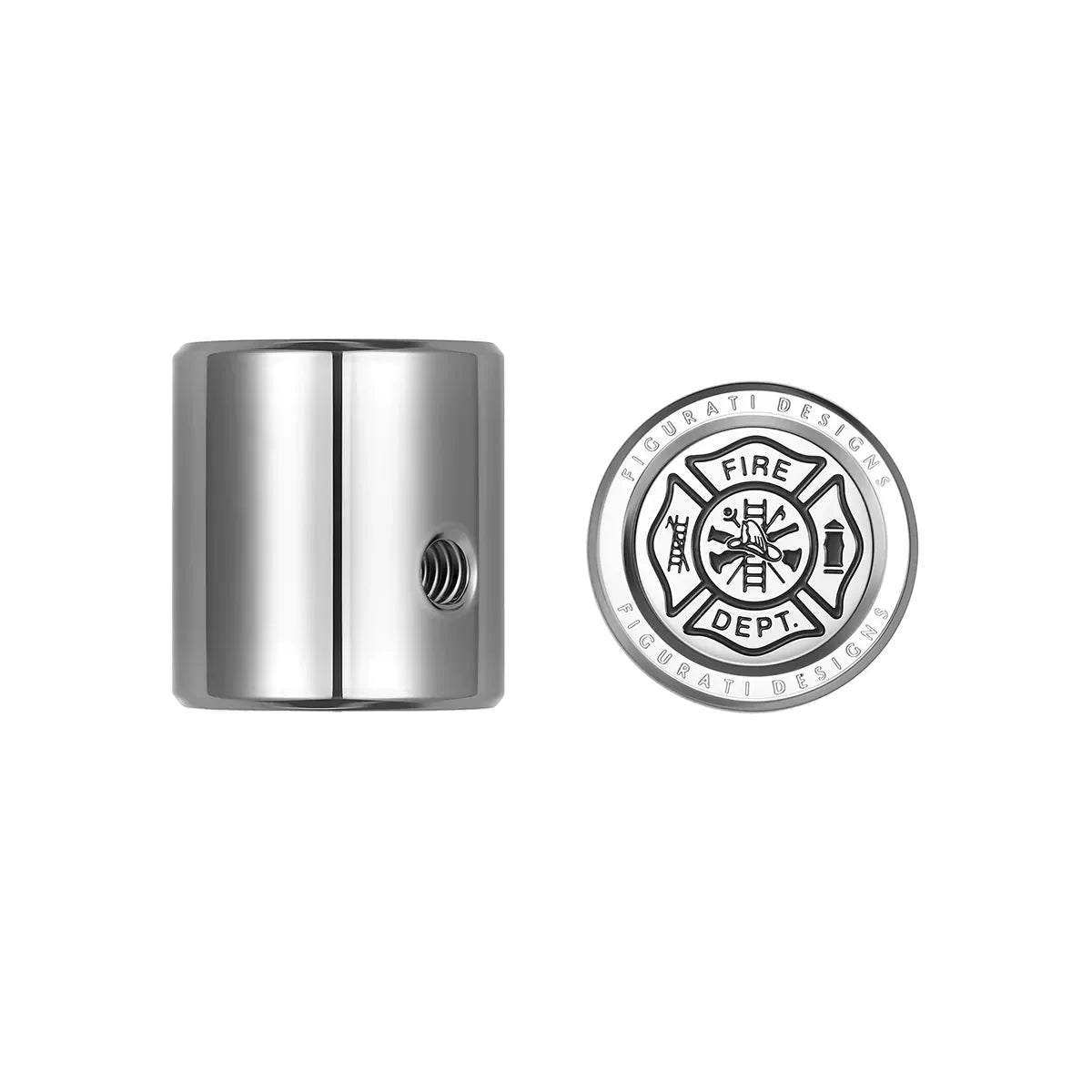Heel Toe Shifter Cover - Stainless-Steel Maltese Cross - FIRE - image 1