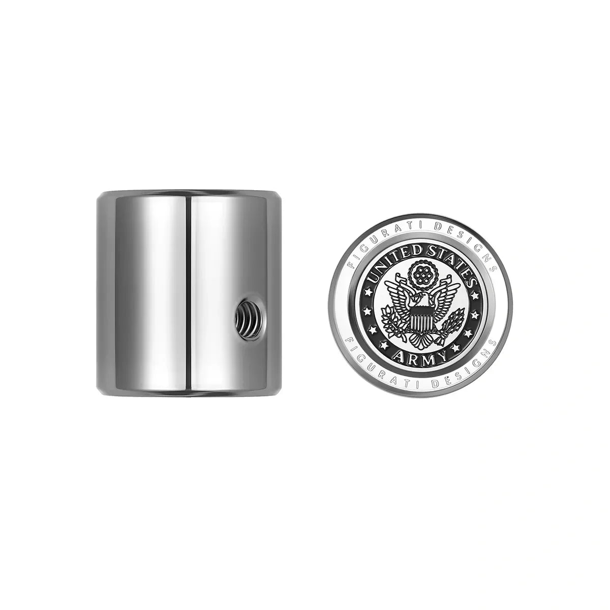 Heel Toe Shifter Cover - Stainless-Steel Officially Licensed US Army - image 1