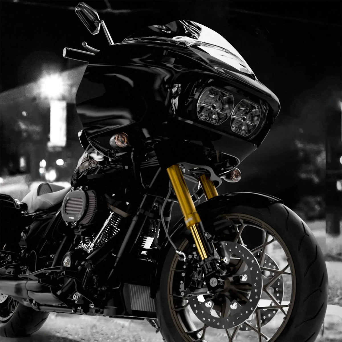 Kraus KR8 Inverted Front End Kit Gold - Touring