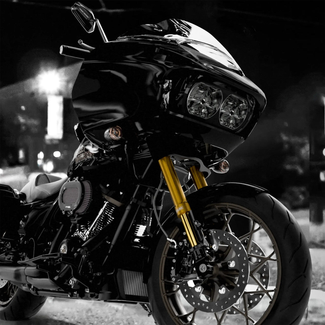 Kraus KR8 Inverted Front End Kit Gold - Touring