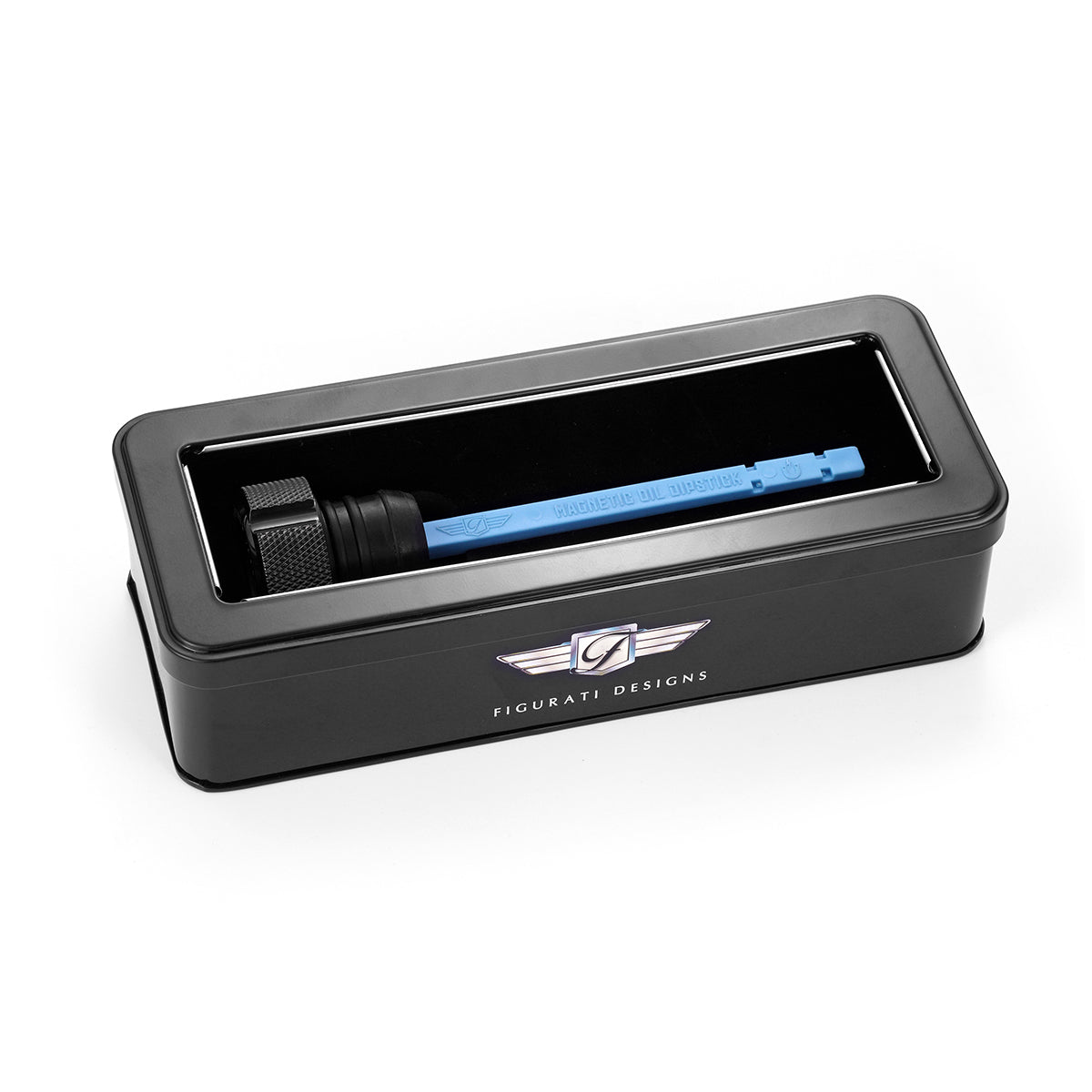 Custom Magnetic Dipstick for Harley-Davidson FXR (1982-1994) - Knurled Black - Contrast - image 3