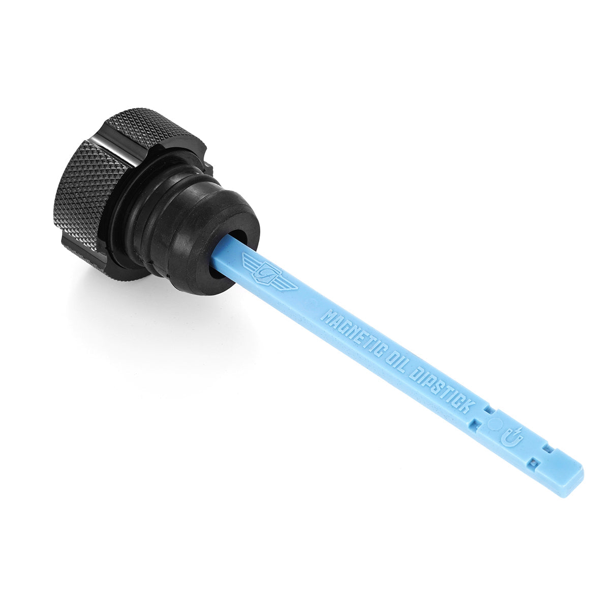 Custom Magnetic Dipstick for Harley-Davidson FXR (1982-1994) - Knurled Black - Contrast - image 2