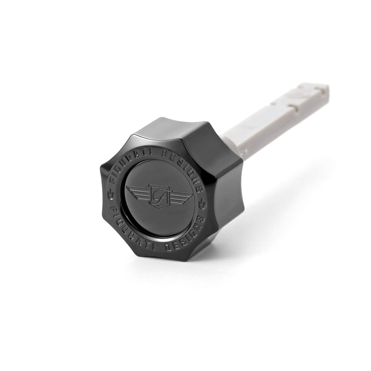 Magnetic Transmission Dipstick for Harley-Davidson All Models - Curved Black - image 1