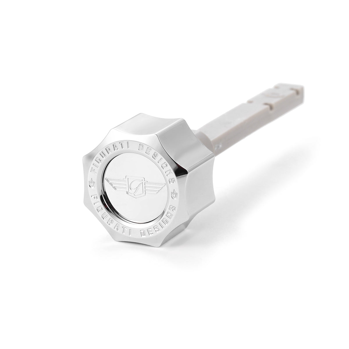 Magnetic Transmission Dipstick for Harley-Davidson M8 (2017-2026) - Curved Silver - image 1