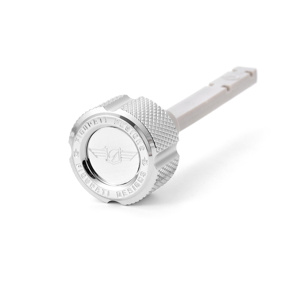 Magnetic Transmission Dipstick for Harley-Davidson M8 (2017-2026) - Knurled Silver - image 1