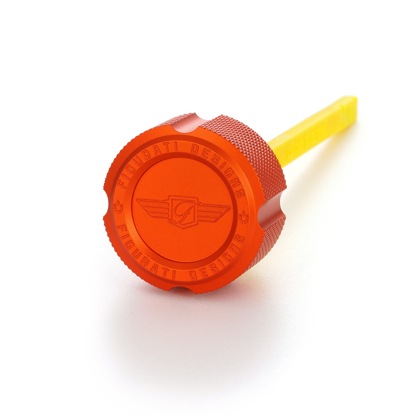 Performance Dipstick for Harley-Davidson Touring M8 (2017-2026) - Knurled Orange - image 1