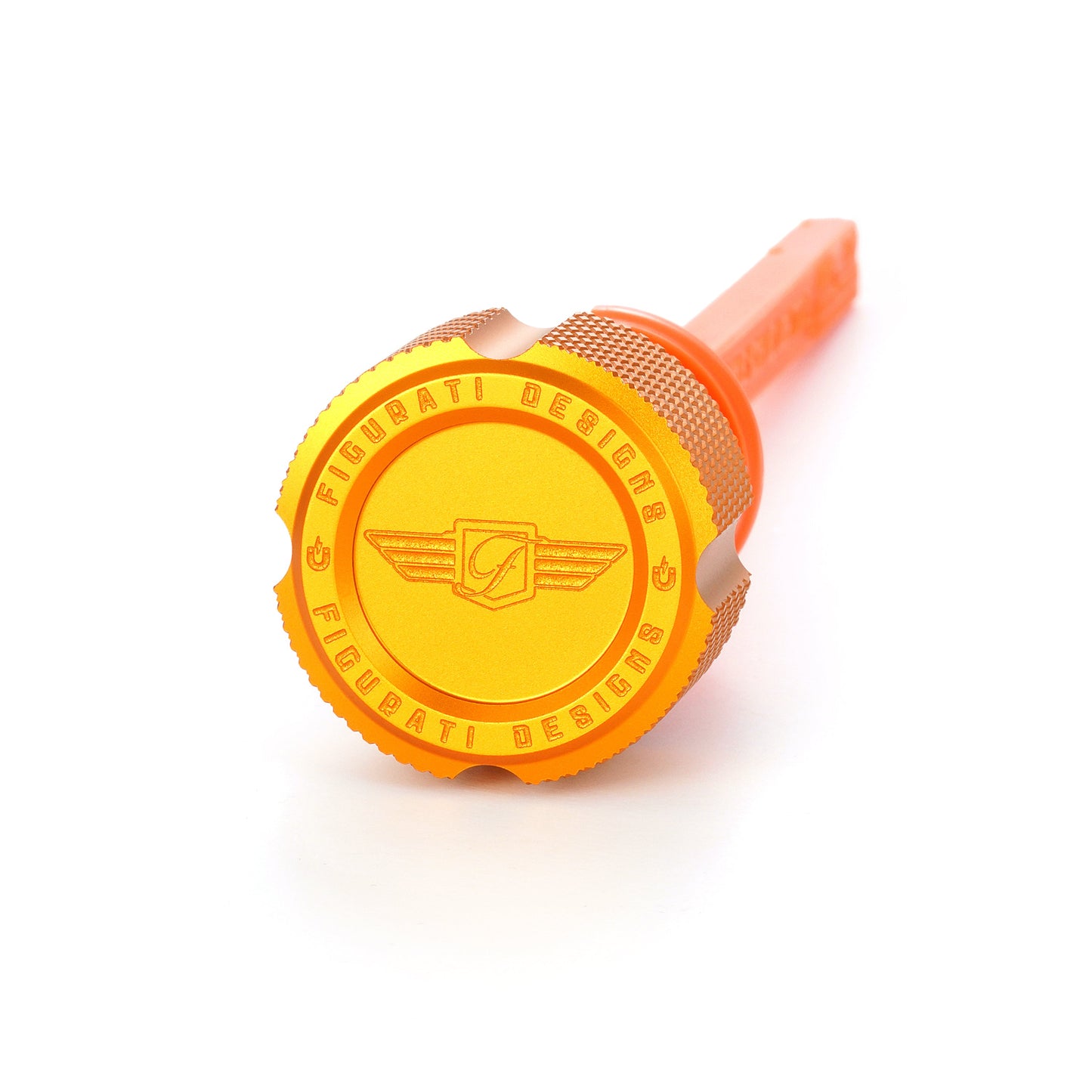 Performance Magnetic Dipstick for Harley-Davidson M8 Softail (2018-2026) - Knurled Gold - image 1