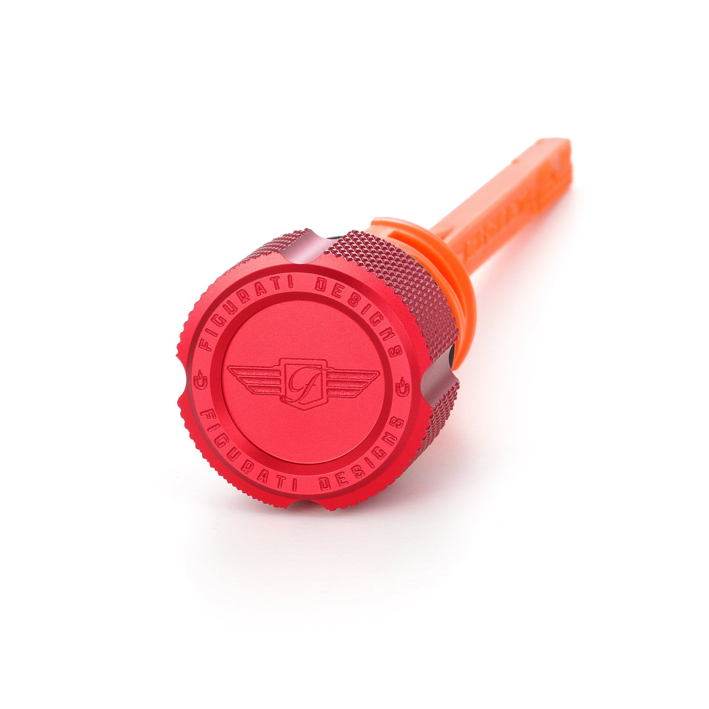 Performance Magnetic Dipstick for Harley-Davidson M8 Softail (2018-2026) - Knurled Red - image 1