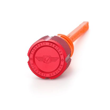 Performance Magnetic Dipstick for Harley-Davidson M8 Softail (2018-2026) - Knurled Red - image 1