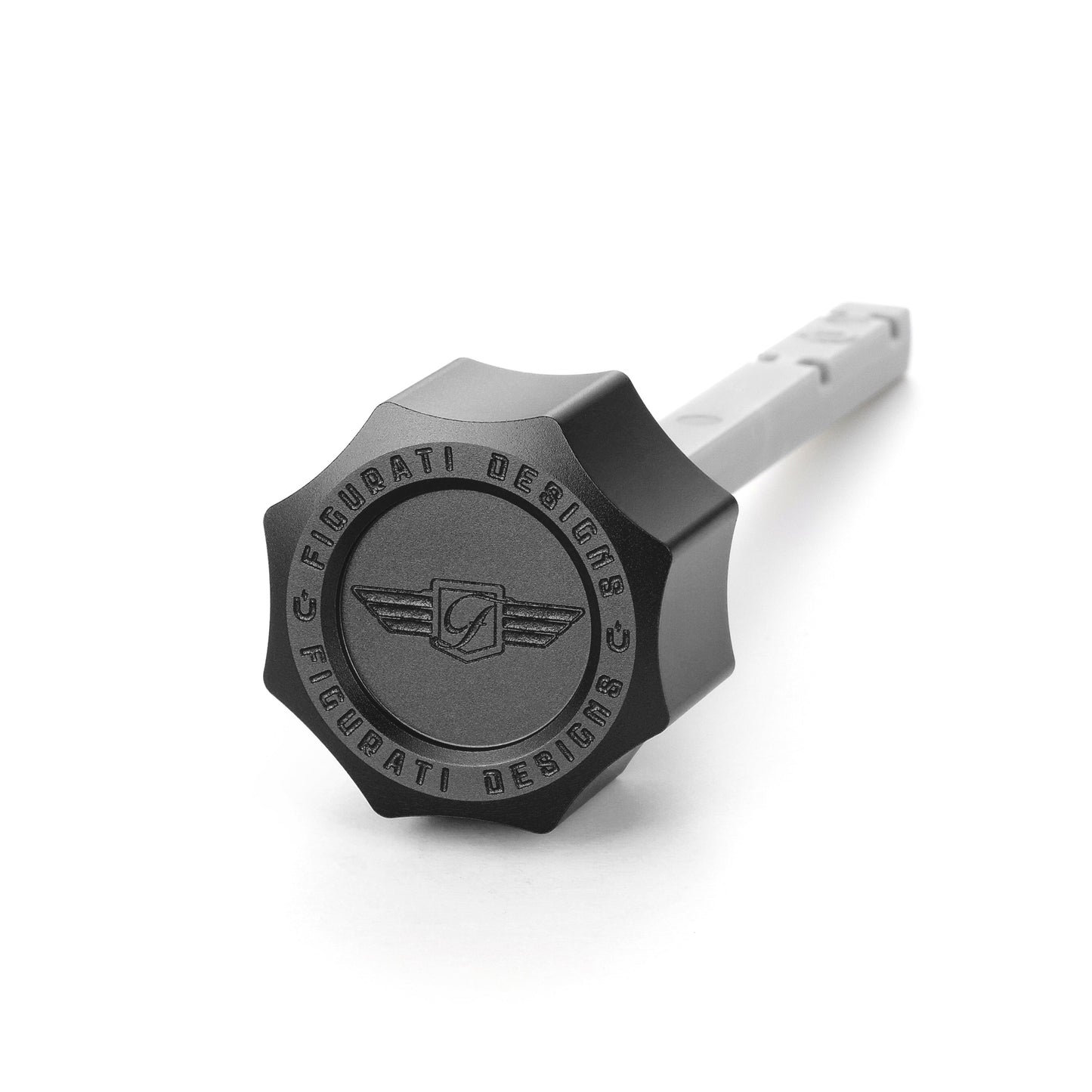 Performance Magnetic Transmission Dipstick for Harley-Davidson M8 (2017-2026) - Curved Black - image 1