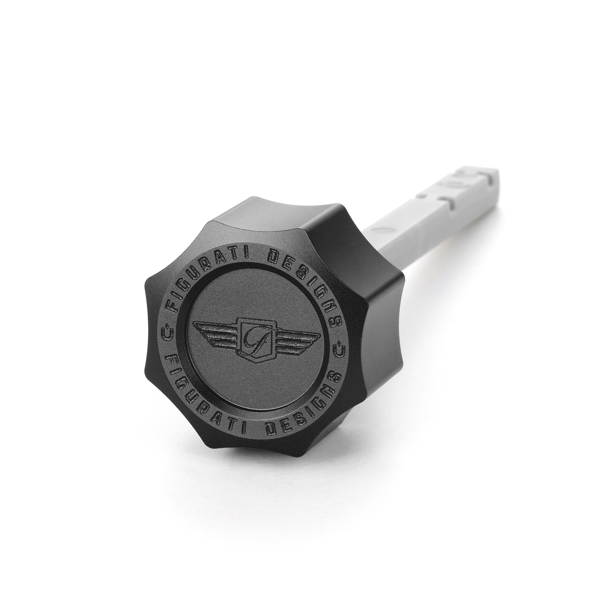 Performance Magnetic Transmission Dipstick for Harley-Davidson M8 (2017-2026) - Curved Black - image 1