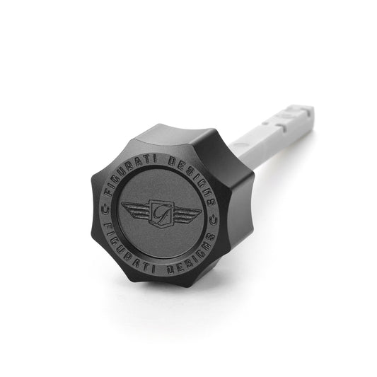 Performance Magnetic Transmission Dipstick for Harley-Davidson M8 (2017-2026) - Curved Black - image 1