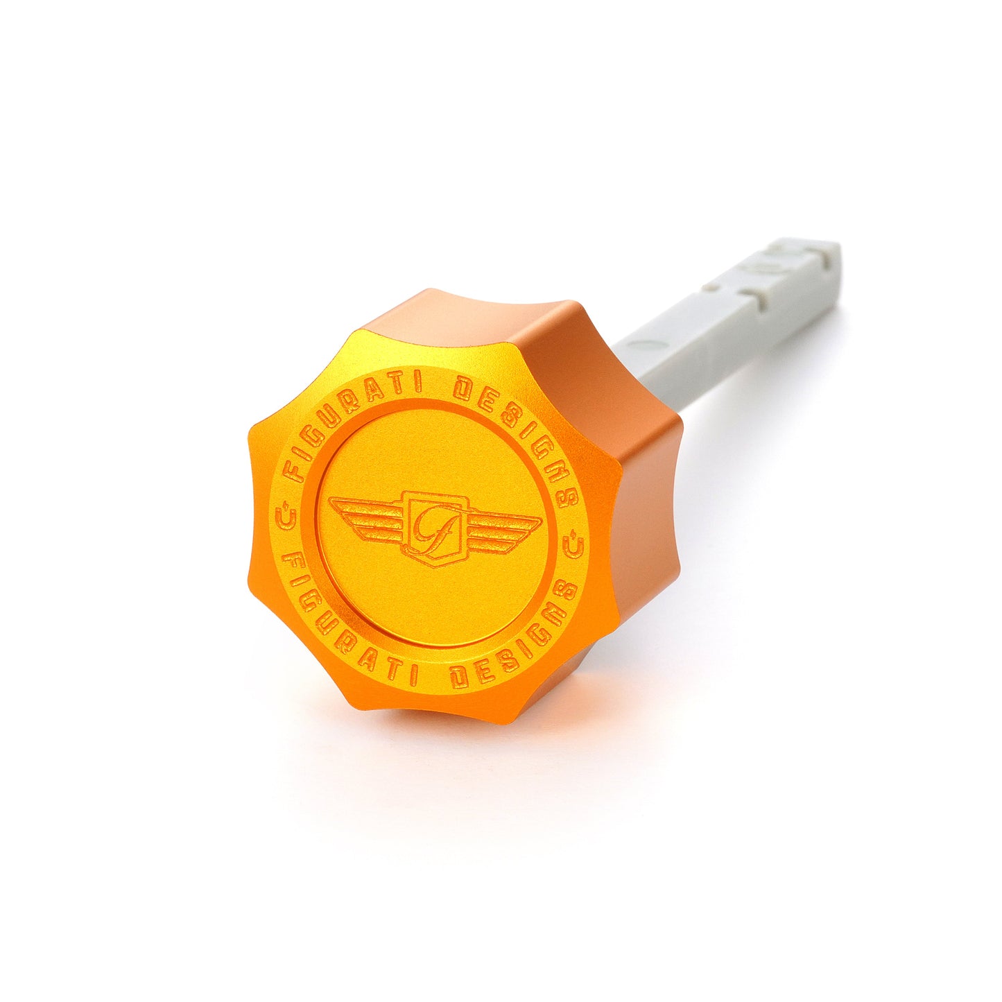 Performance Magnetic Transmission Dipstick for Harley-Davidson M8 (2017-2026) - Curved Gold - image 1
