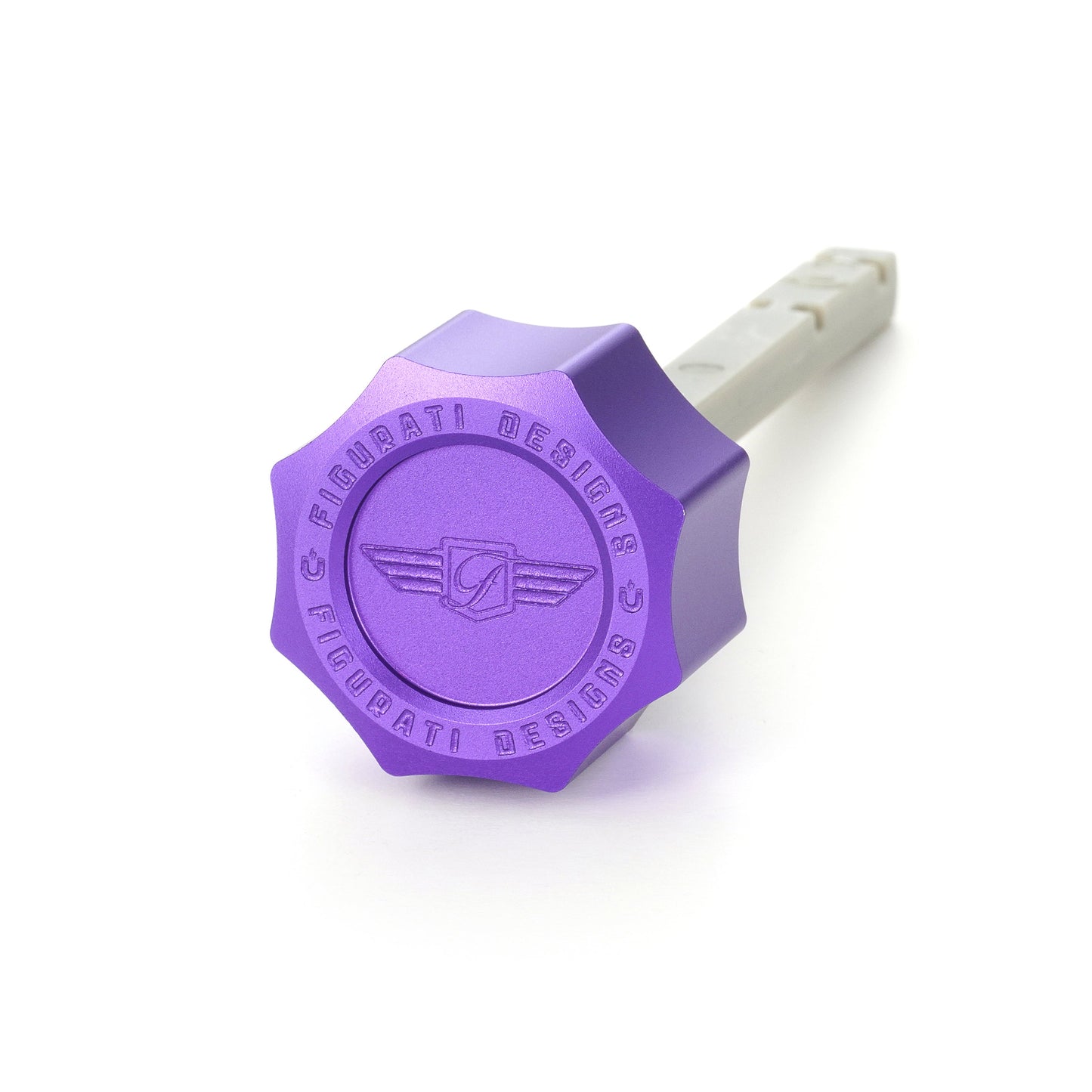 Performance Magnetic Transmission Dipstick for Harley-Davidson M8 (2017-2026) - Curved Purple - image 1