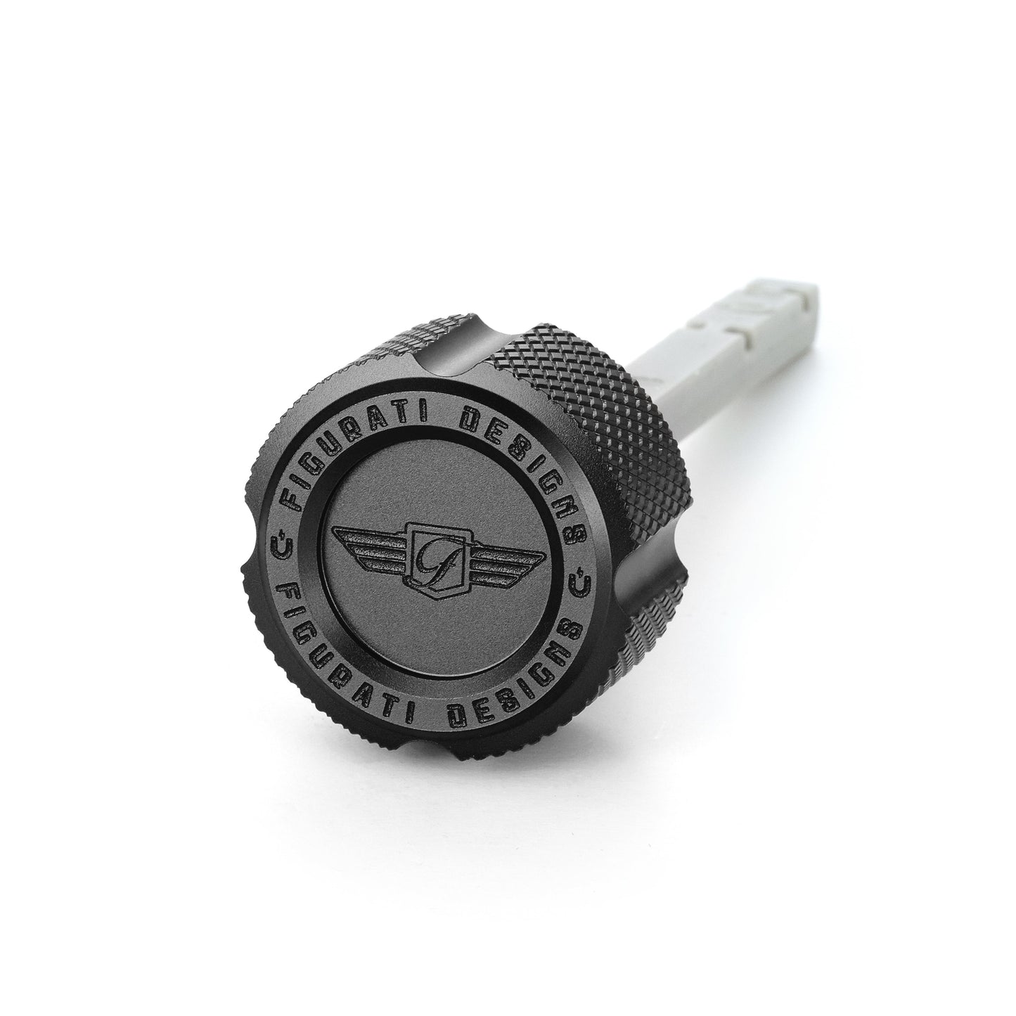 Performance Magnetic Transmission Dipstick for Harley-Davidson M8 (2017-2026) - Knurled Black - image 1