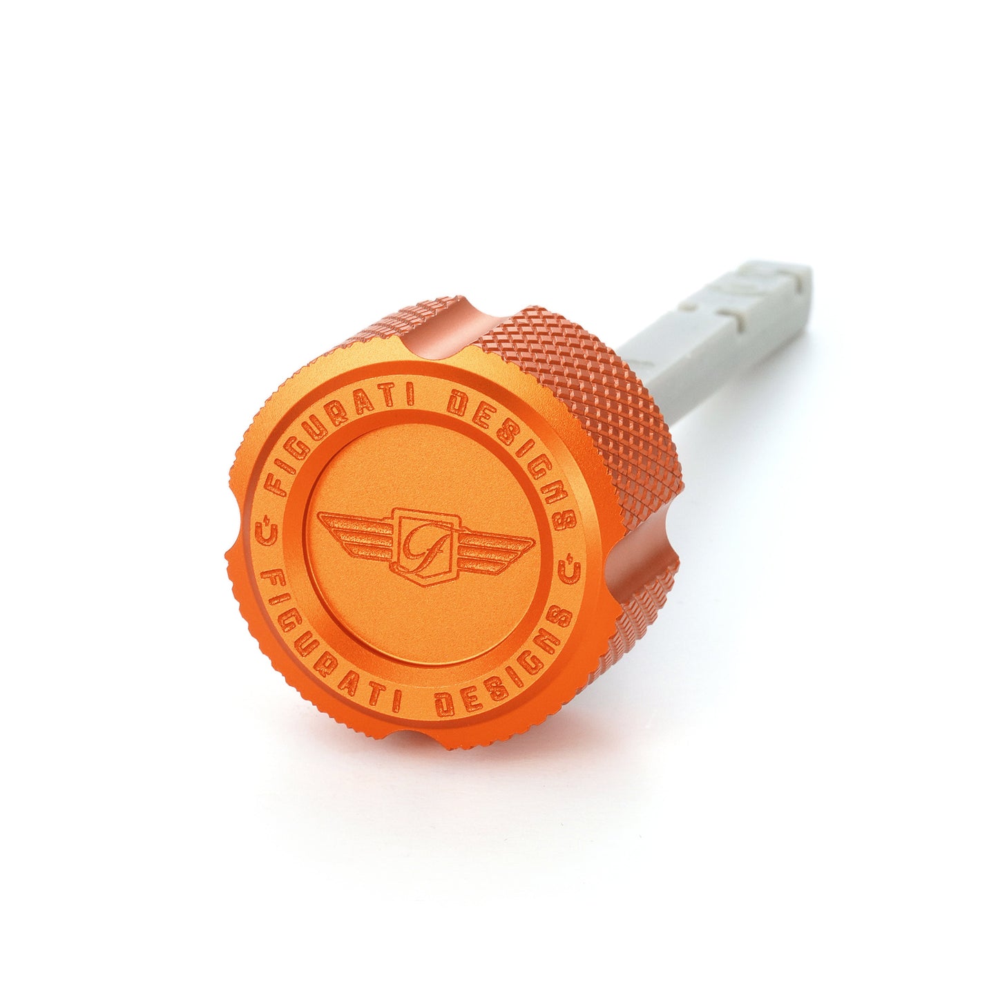 Performance Magnetic Transmission Dipstick for Harley-Davidson M8 (2017-2026) - Knurled Orange - image 1