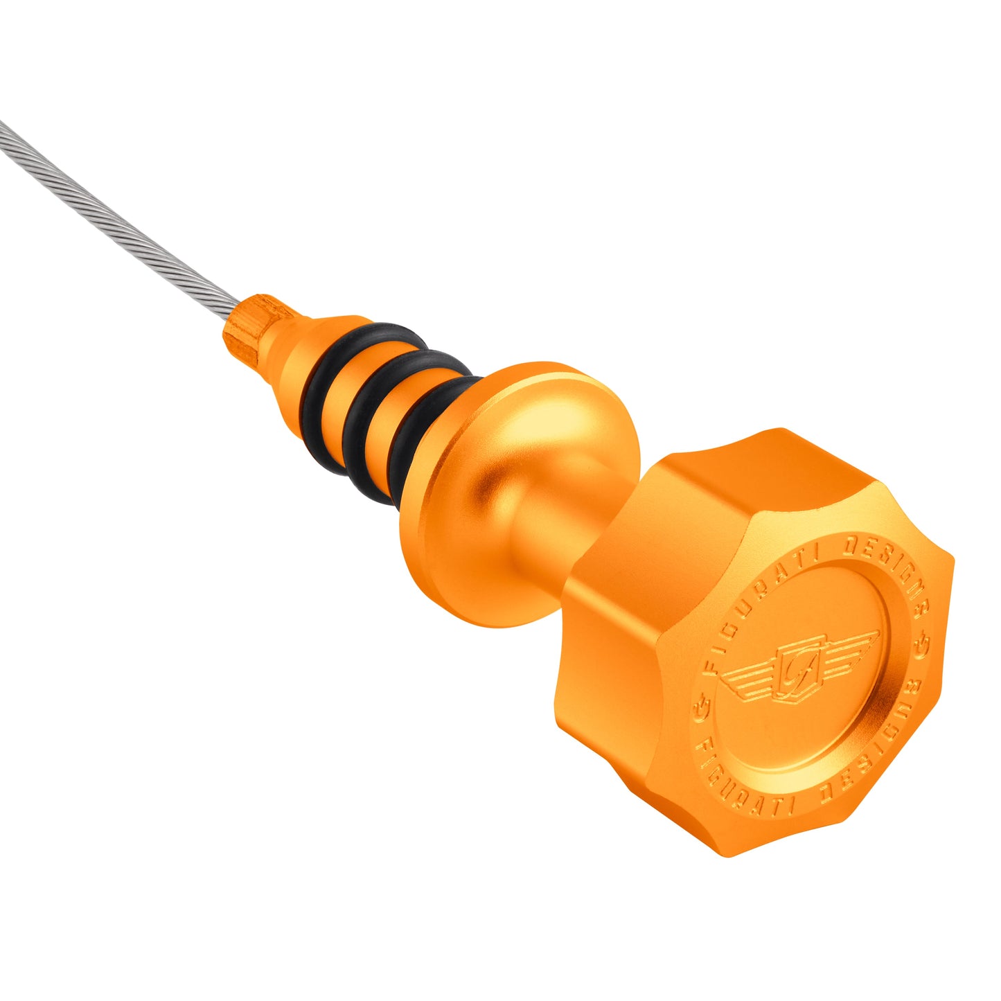 Performance Magnetic Engine Oil Dipstick for RAM 6.7L Cummins Turbo Diesel I6 - Curved Gold - image 1