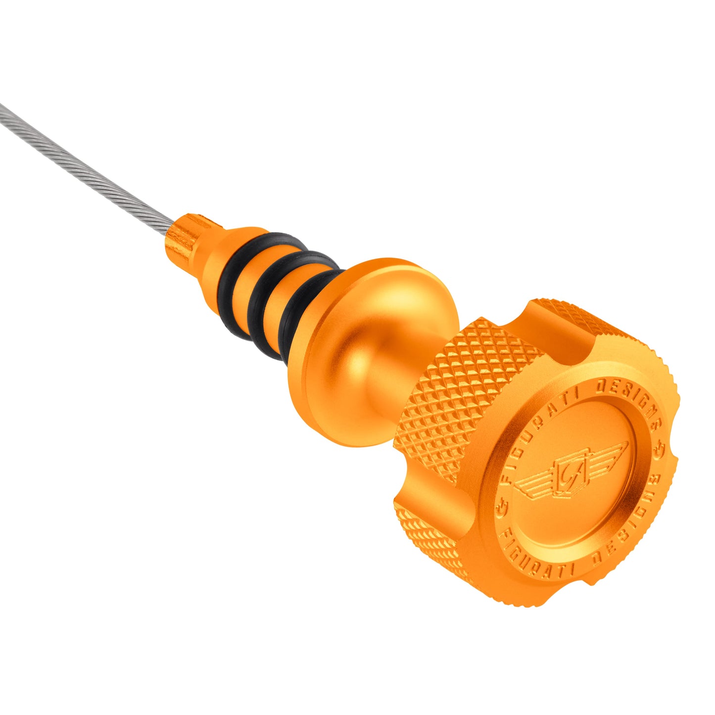 Performance Magnetic Engine Oil Dipstick for RAM 6.7L Cummins Turbo Diesel I6 - Knurled Gold - image 1