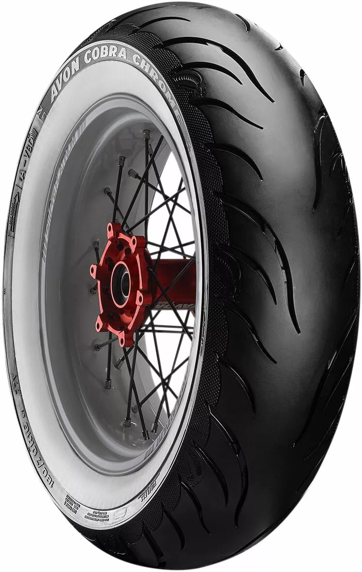 Pneu renforcé Cobra Chrome AV92 à flancs blancs