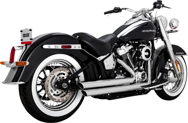 Vance & Hines 2-2 Big Shots Staggered Exhaust for M8 Softail